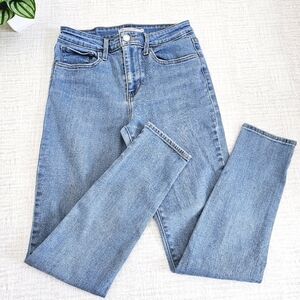 LEVI'S Women High Rise Skinny Denim Jean Light Wash Size 27 Waist